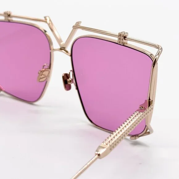 NEW VALENTINO V-LIGHT VLS-116C WOMEN PINK TITANIUM SUNGLASSES VALENTINO - Picture 8 of 11